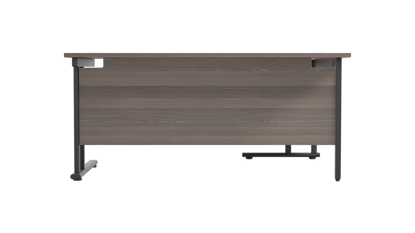 Twin Upright Left Hand Radial Desk (FSC)
