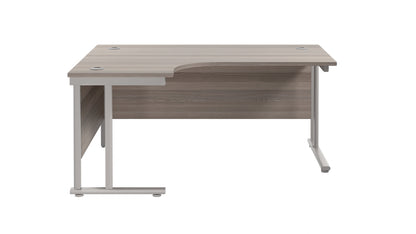 Twin Upright Left Hand Radial Desk (FSC)