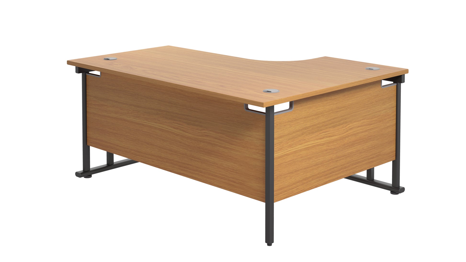 Twin Upright Left Hand Radial Desk (FSC)
