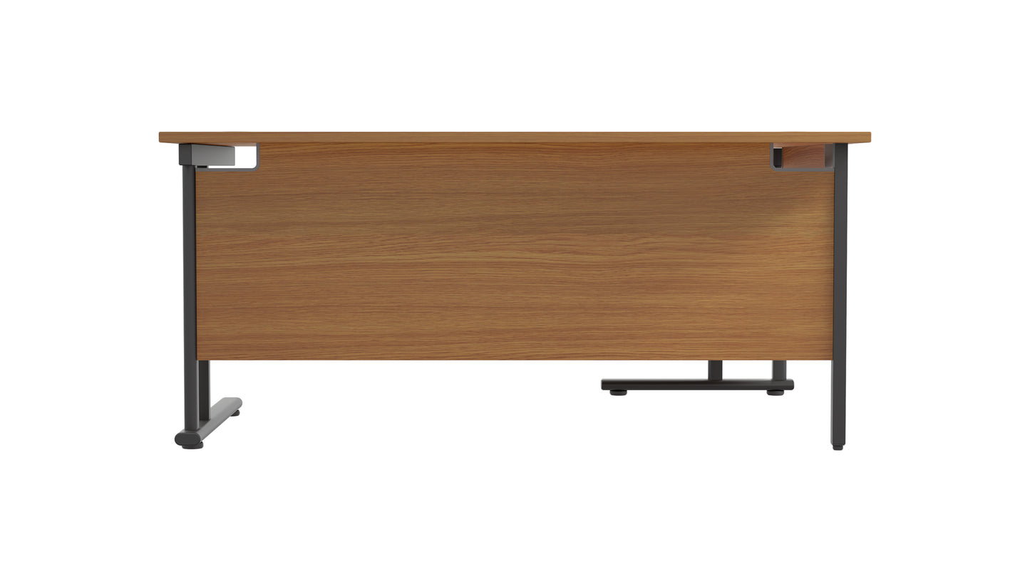 Twin Upright Left Hand Radial Desk (FSC)