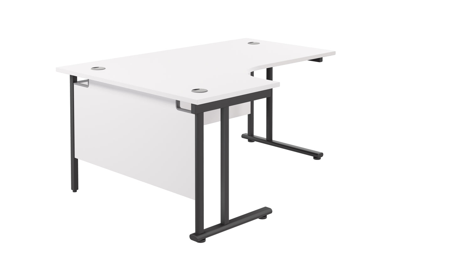 Aztec|Twin Upright|Left Hand|Radial Desk|1600x1200|White-Black