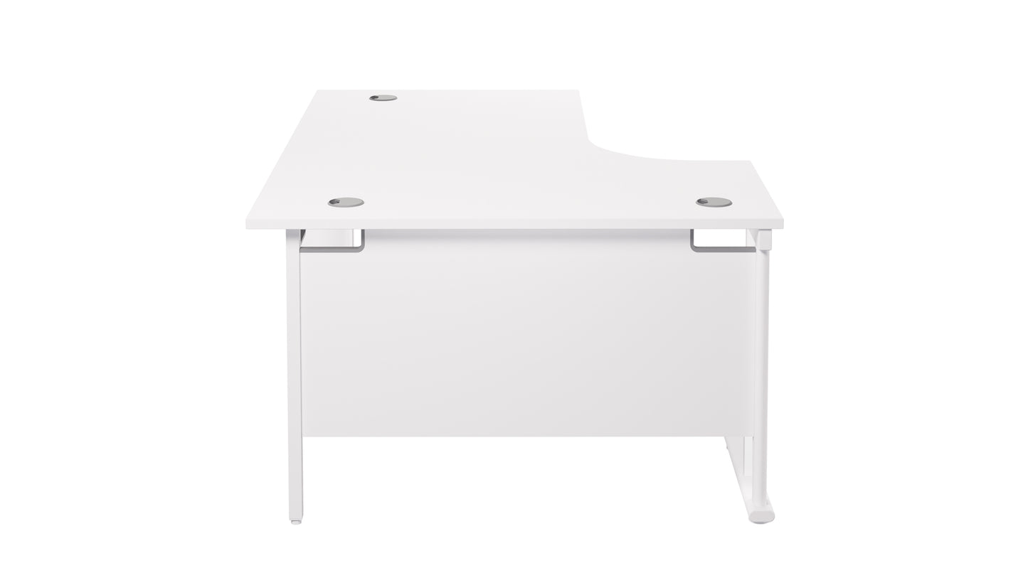 Twin Upright Left Hand Radial Desk (FSC)