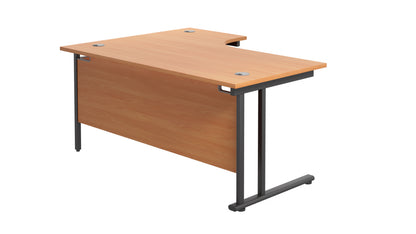 Twin Upright Right Hand Radial Desk (FSC)