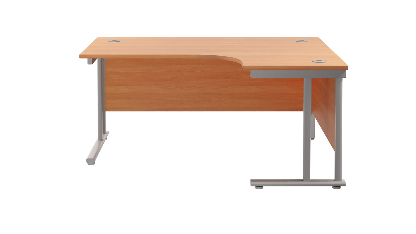 Twin Upright Right Hand Radial Desk (FSC)