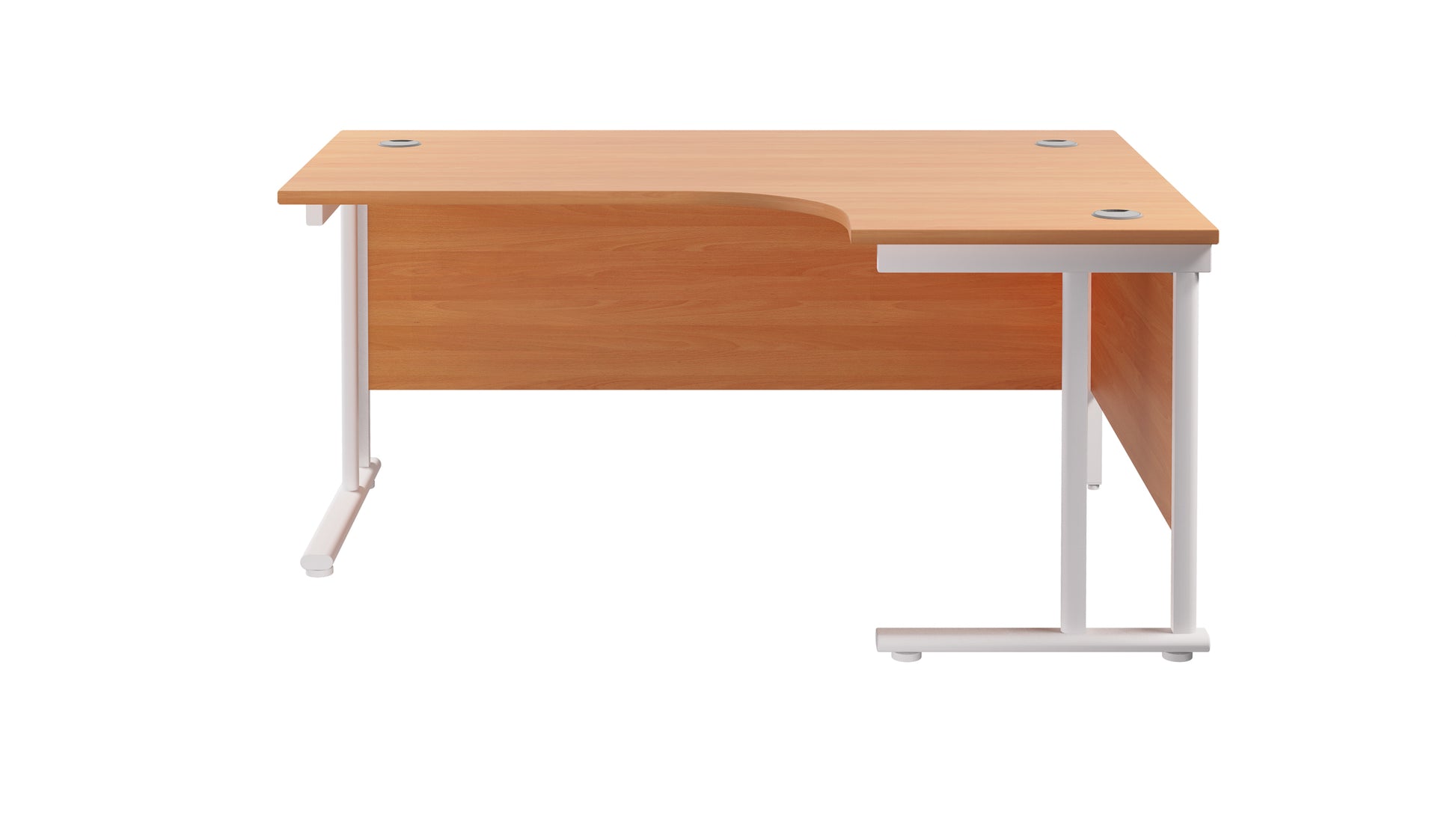 Twin Upright Right Hand Radial Desk (FSC)