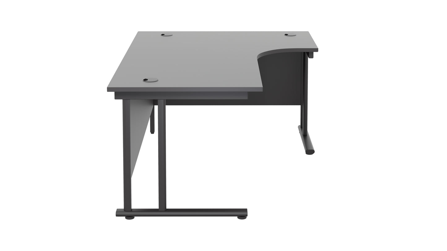 Twin Upright Right Hand Radial Desk (FSC)