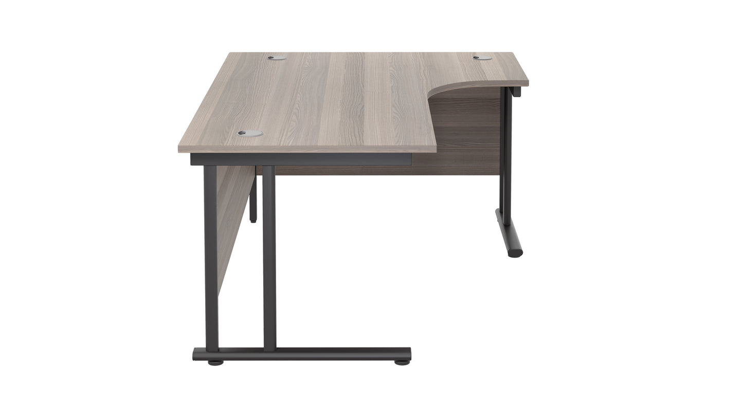 Twin Upright Right Hand Radial Desk (FSC)