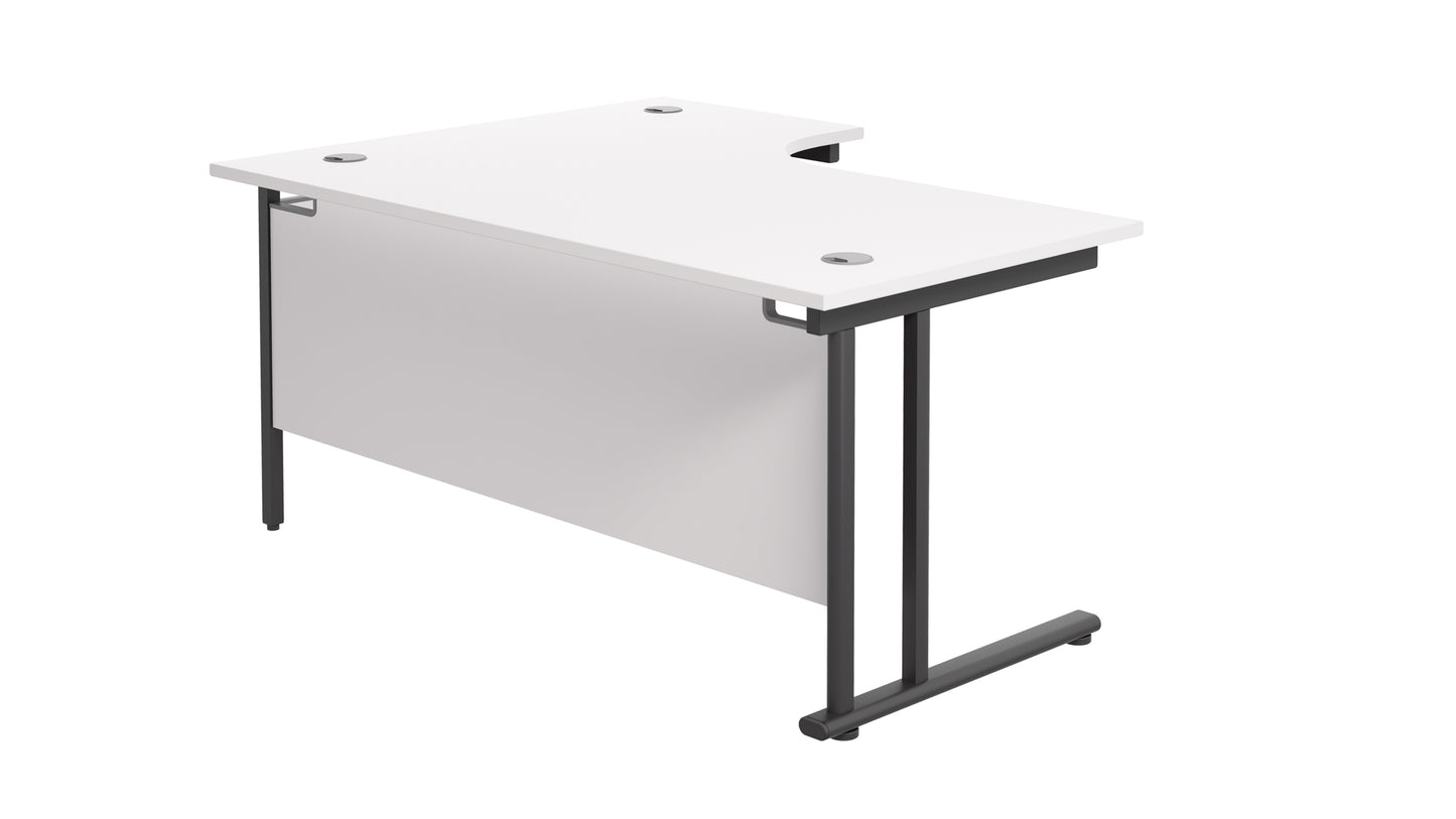 Twin Upright Right Hand Radial Desk (FSC)