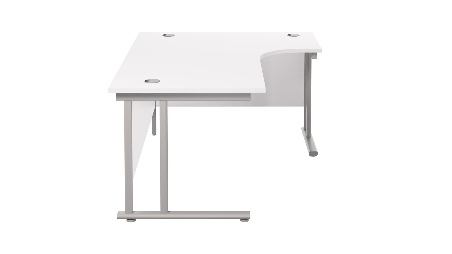 Twin Upright Right Hand Radial Desk (FSC)