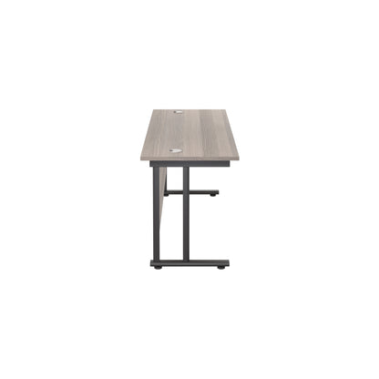 Twin Upright Rectangular Desk: 600mm Deep (FSC)