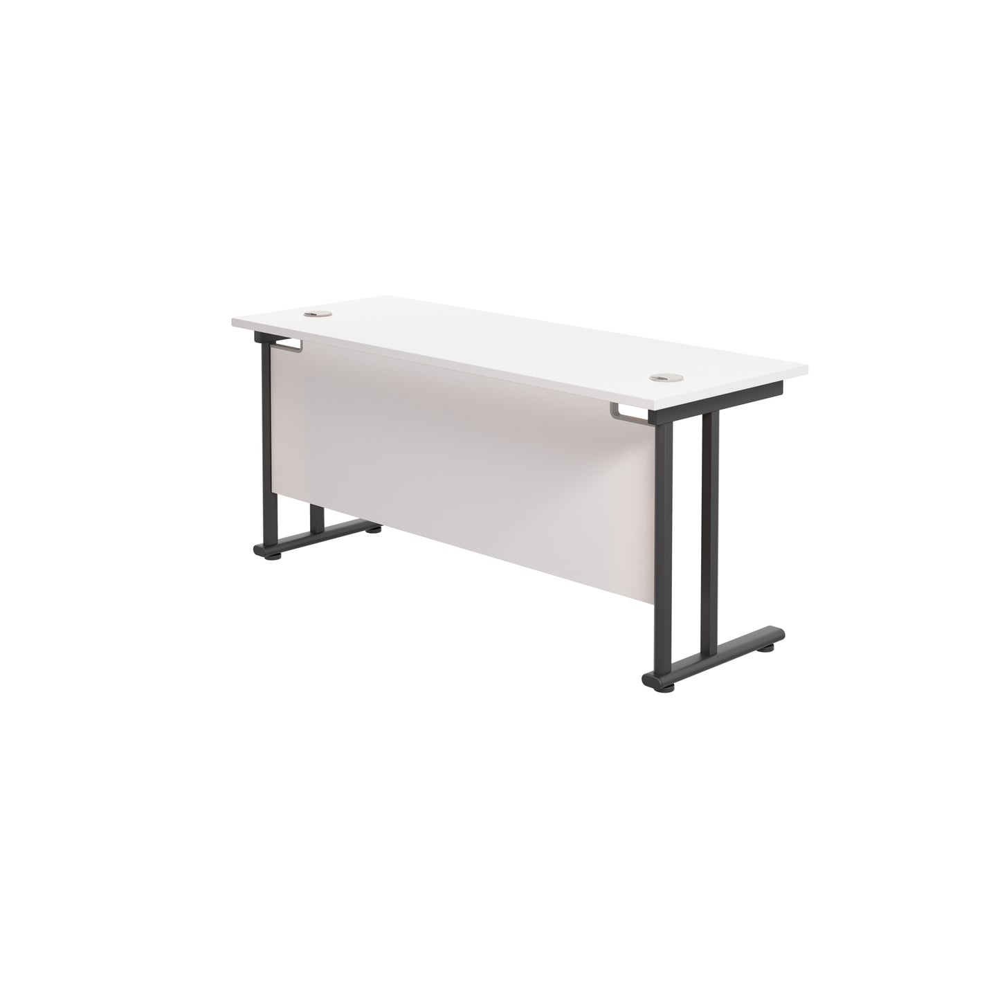 Twin Upright Rectangular Desk: 600mm Deep (FSC)