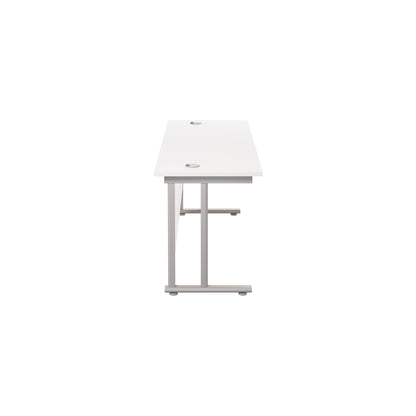Twin Upright Rectangular Desk: 600mm Deep (FSC)