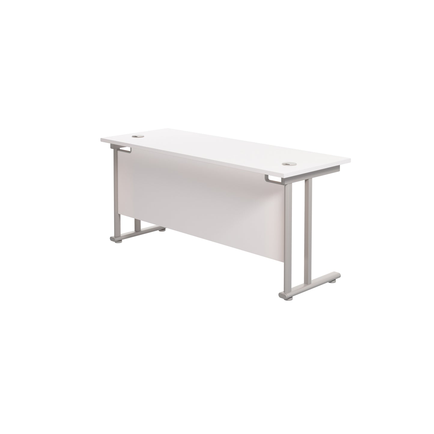 Twin Upright Rectangular Desk: 600mm Deep (FSC)