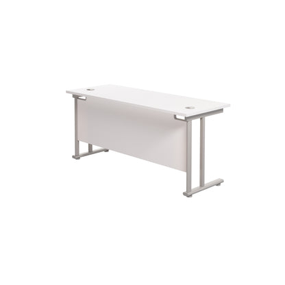 Twin Upright Rectangular Desk: 600mm Deep (FSC)