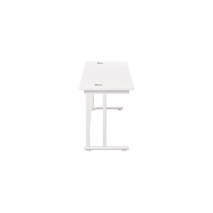 Twin Upright Rectangular Desk: 600mm Deep (FSC)