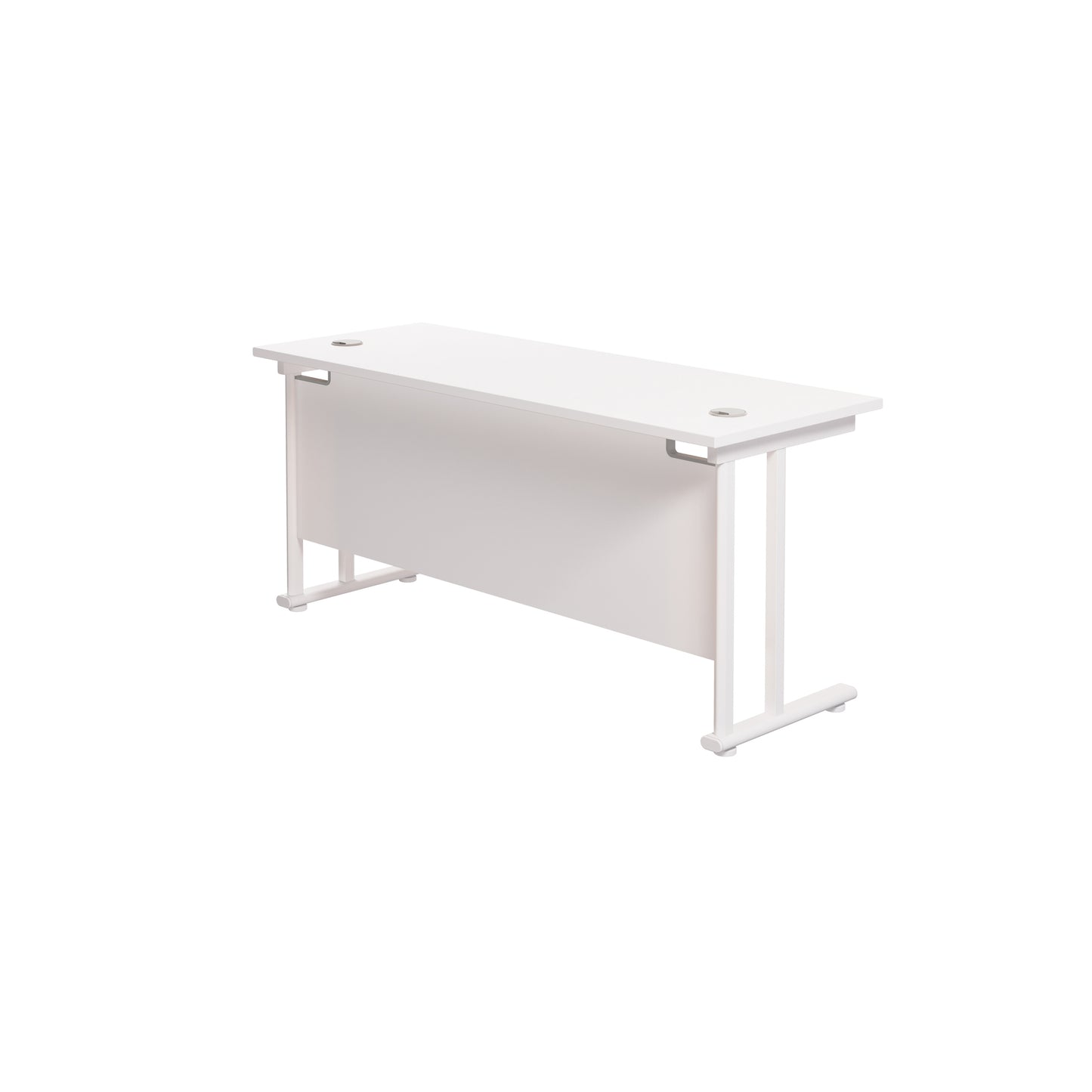 Twin Upright Rectangular Desk: 600mm Deep (FSC)