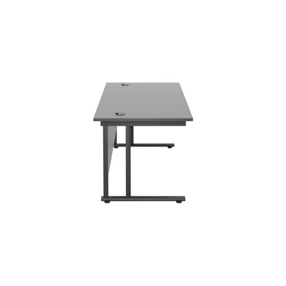 Twin Upright Rectangular Desk: 800mm Deep (FSC)