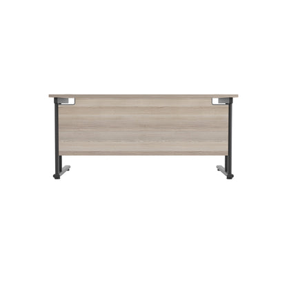Twin Upright Rectangular Desk: 800mm Deep (FSC)