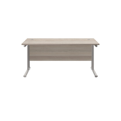Twin Upright Rectangular Desk: 800mm Deep (FSC)