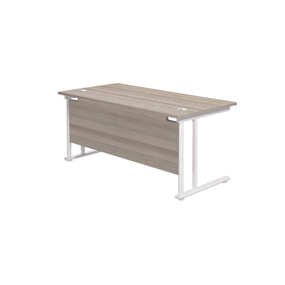 Twin Upright Rectangular Desk: 800mm Deep (FSC)