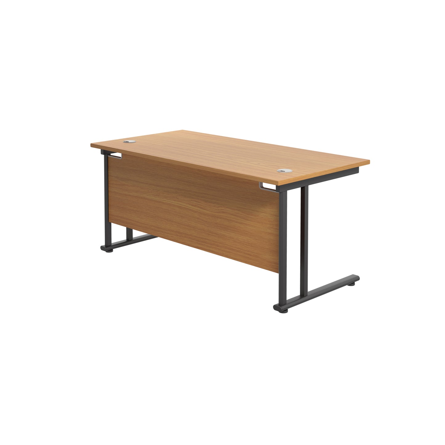 Twin Upright Rectangular Desk: 800mm Deep (FSC)