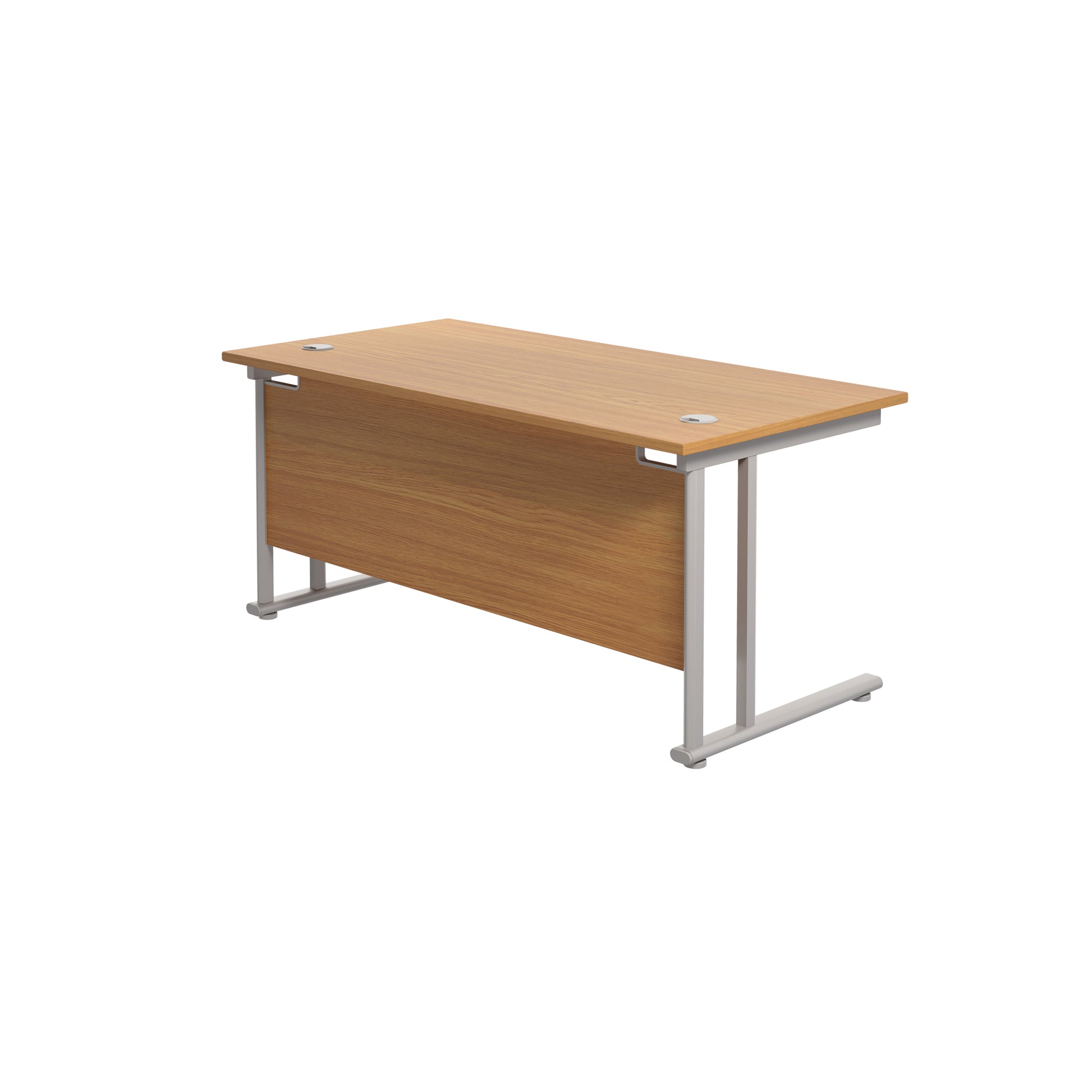 Twin Upright Rectangular Desk: 800mm Deep (FSC)