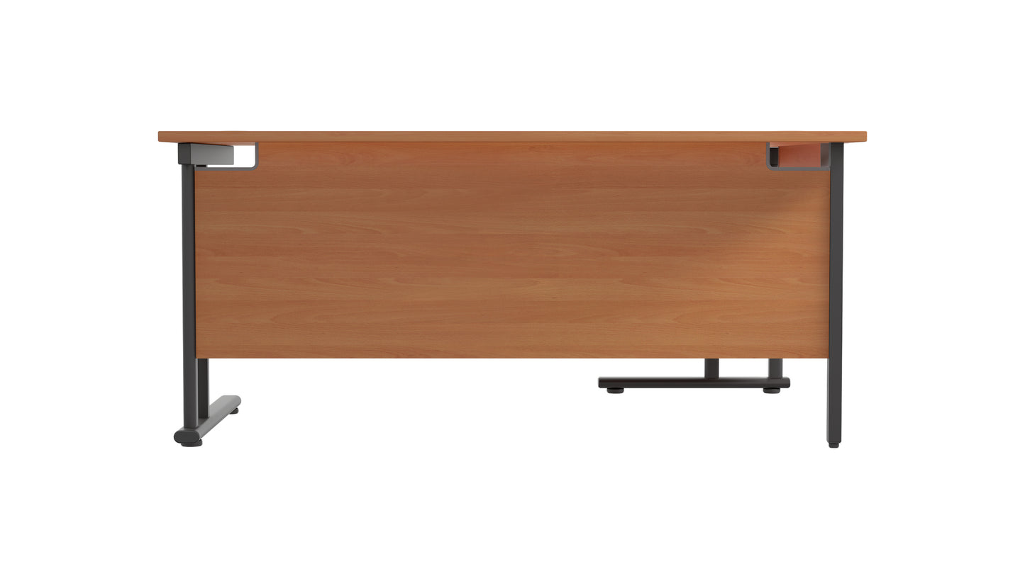 Twin Upright Left Hand Radial Desk (FSC)