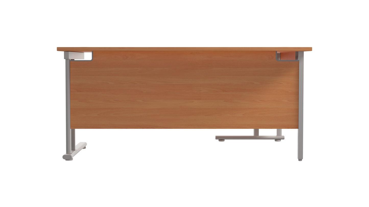 Twin Upright Left Hand Radial Desk (FSC)