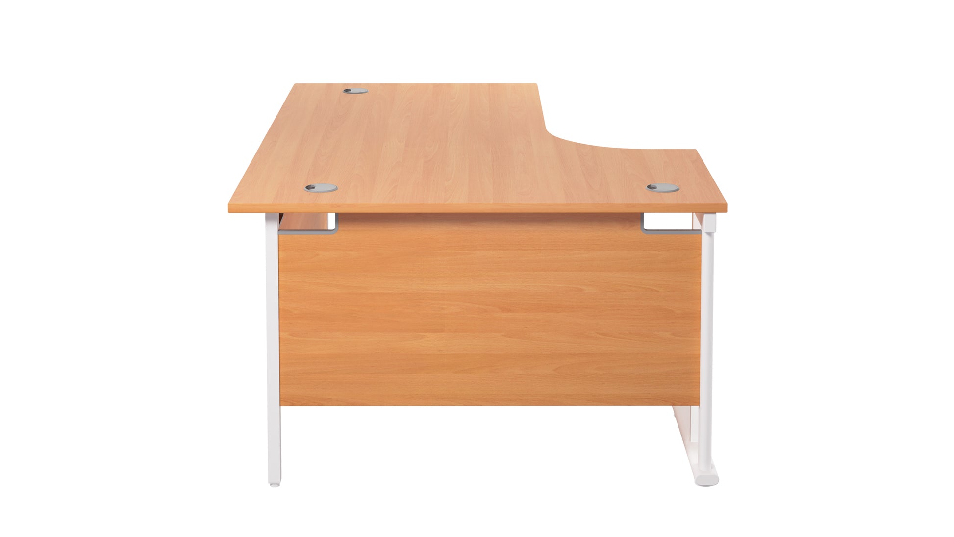 Twin Upright Left Hand Radial Desk (FSC)