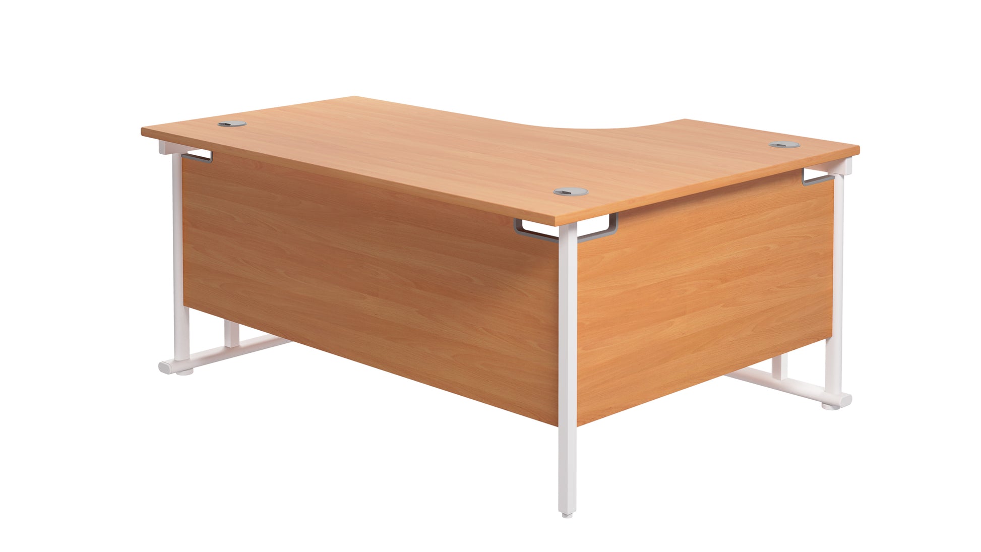 Twin Upright Left Hand Radial Desk (FSC)