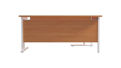 Twin Upright Left Hand Radial Desk (FSC)