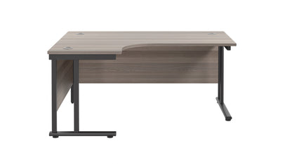 Twin Upright Left Hand Radial Desk (FSC)