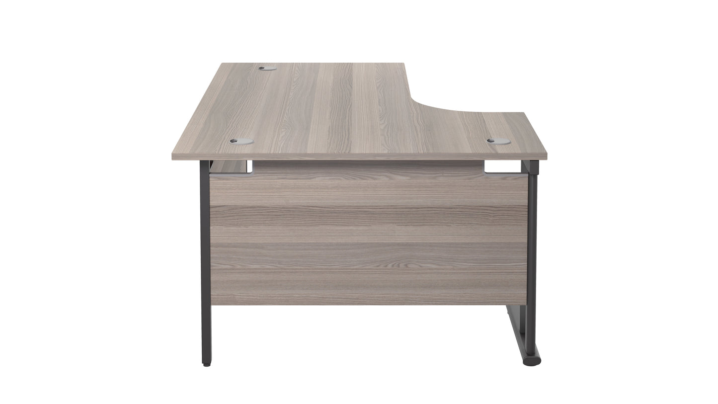Twin Upright Left Hand Radial Desk (FSC)