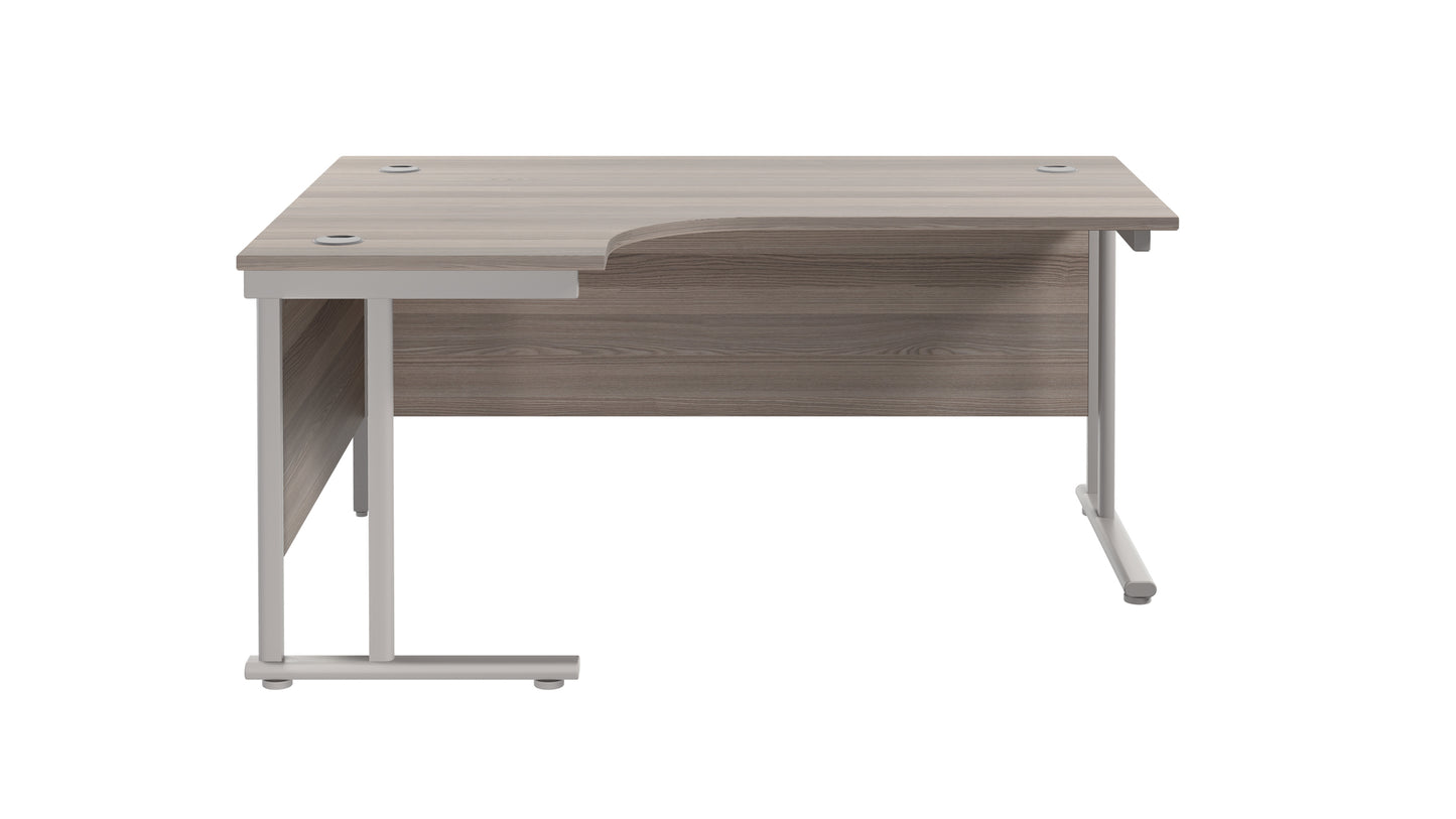 Twin Upright Left Hand Radial Desk (FSC)