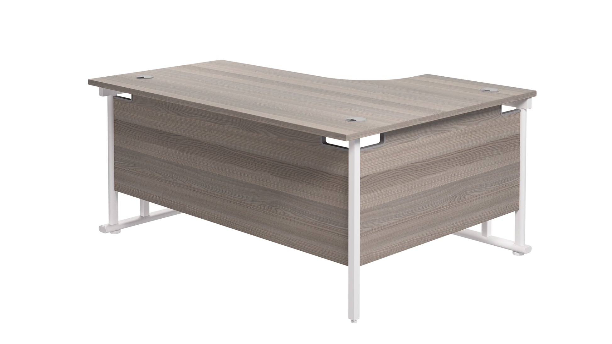 Twin Upright Left Hand Radial Desk (FSC)