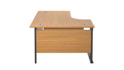 Twin Upright Left Hand Radial Desk (FSC)