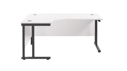 Twin Upright Left Hand Radial Desk (FSC)