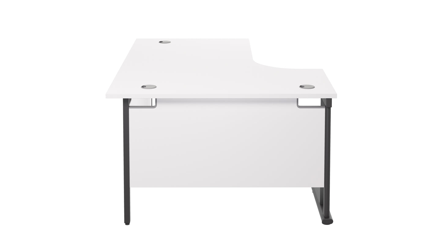 Twin Upright Left Hand Radial Desk (FSC)