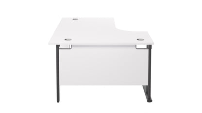 Twin Upright Left Hand Radial Desk (FSC)