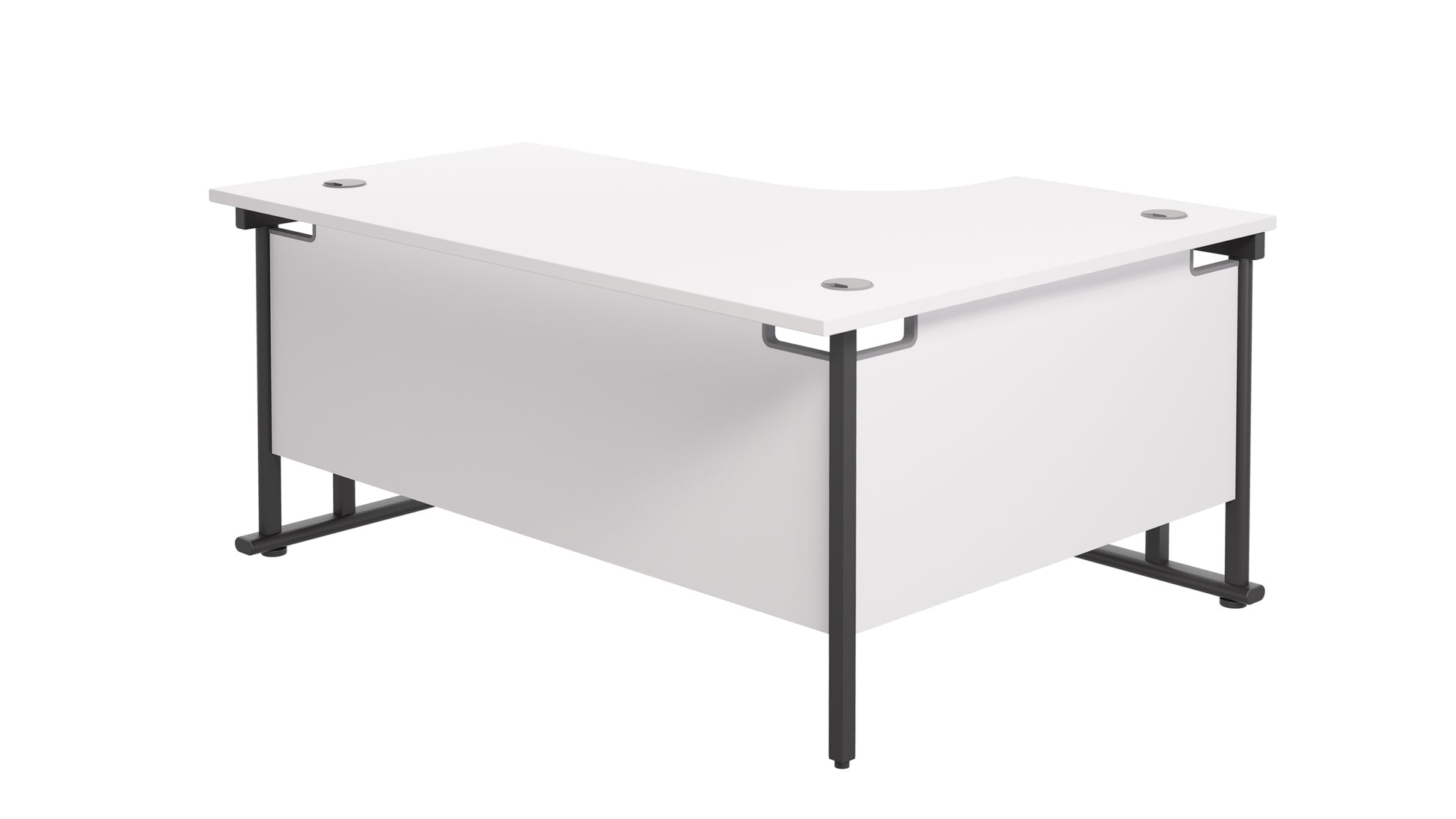 Twin Upright Left Hand Radial Desk (FSC)