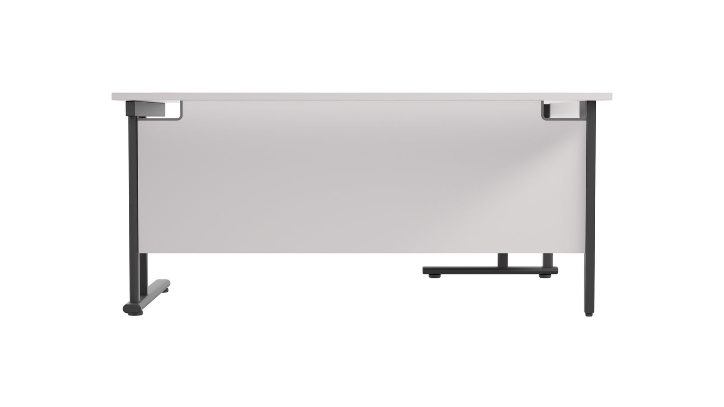 Twin Upright Left Hand Radial Desk (FSC)