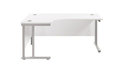 Twin Upright Left Hand Radial Desk (FSC)