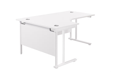 Aztec|Twin Upright|Left Hand|Radial|Desk|1800x800|White-White