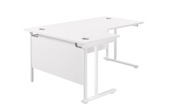 Aztec|Twin Upright|Left Hand|Radial|Desk|1800x800|White-White