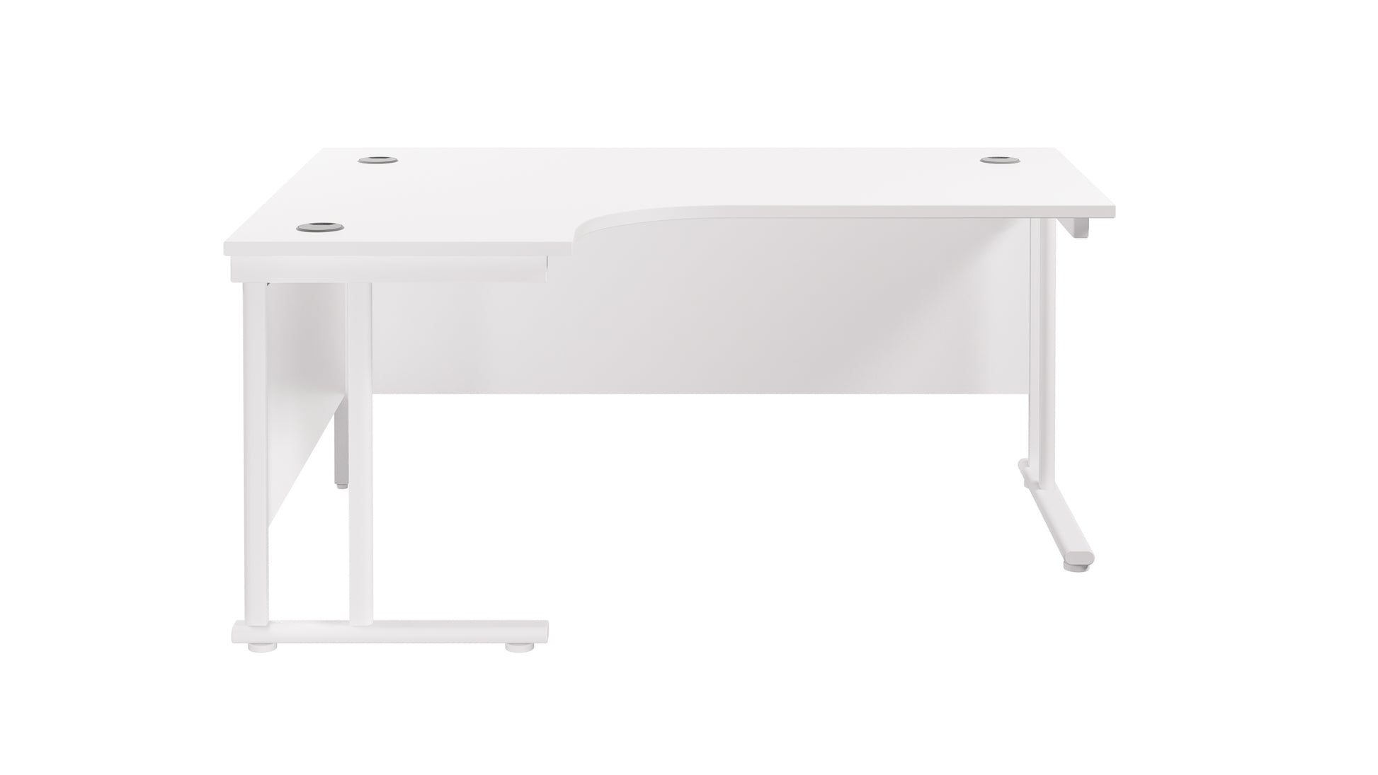 Twin Upright Left Hand Radial Desk (FSC)