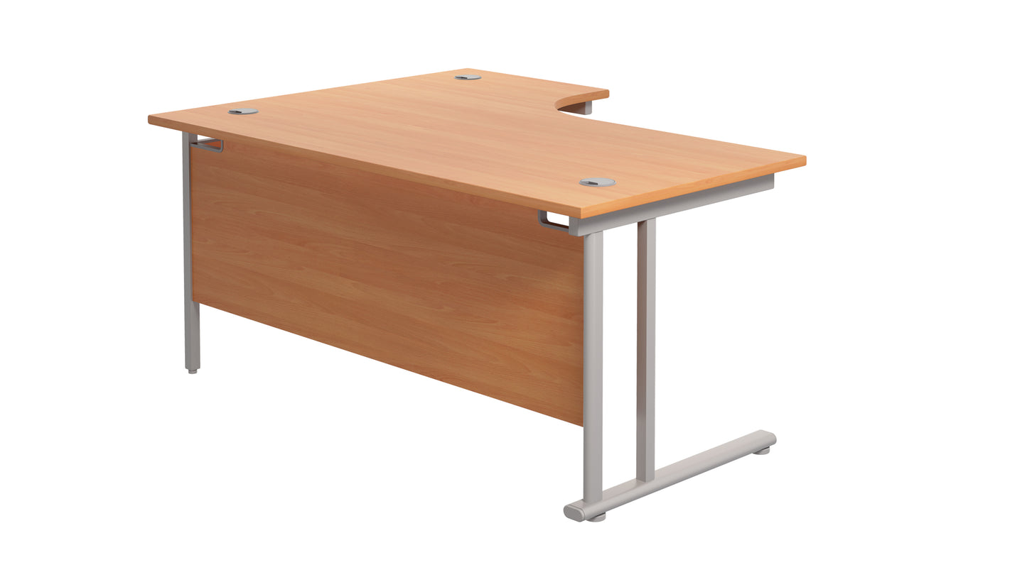 Twin Upright Right Hand Radial Desk (FSC)