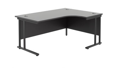 Aztec|Twin Upright|Right Hand|Radial|Desk|1800x800|Black-Black