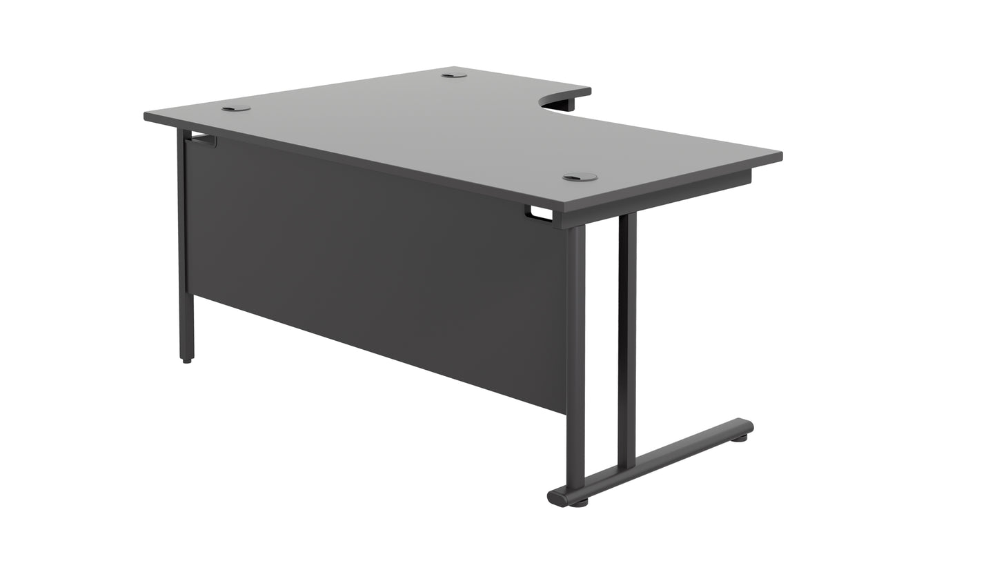 Twin Upright Right Hand Radial Desk (FSC)