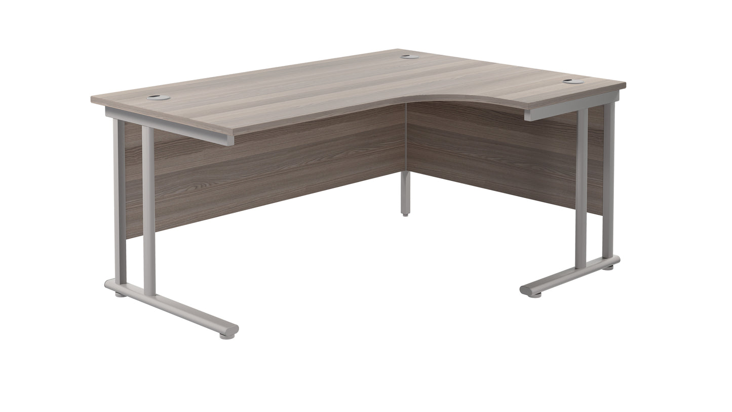 Aztec|Twin Upright|Right Hand|Radial|Desk|1800x800|Grey Oak-White