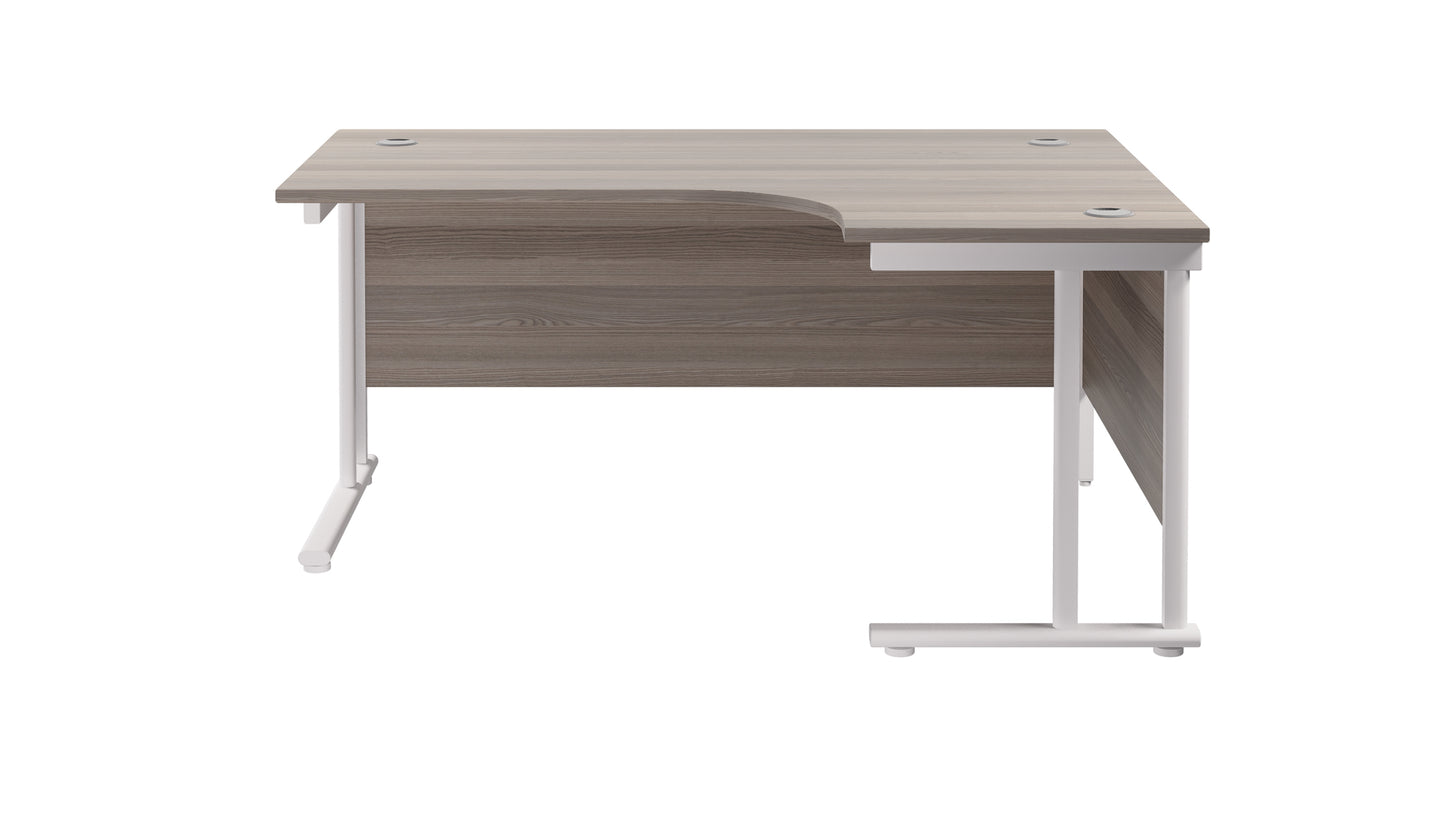 Twin Upright Right Hand Radial Desk (FSC)